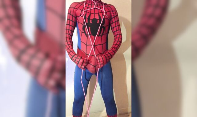 JIZM-PUMP and BALL CABLE LIMIT RESTRAIN BONDAGE TOYS ** SUPAH-HORNY SPIDER-DUDE **