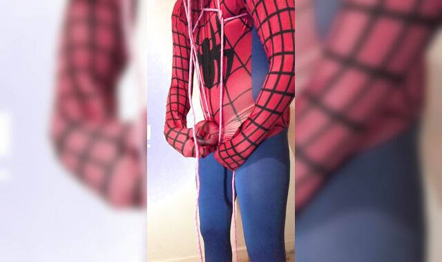 JIZM-PUMP and BALL CABLE LIMIT RESTRAIN BONDAGE TOYS ** SUPAH-HORNY SPIDER-DUDE **