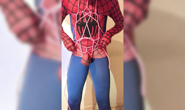 JIZM-PUMP and BALL CABLE LIMIT RESTRAIN BONDAGE TOYS ** SUPAH-HORNY SPIDER-DUDE **