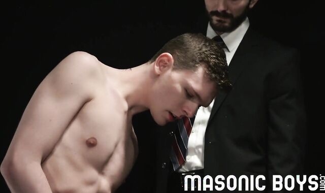 MasonicBoys - 3 suited DILFs use & humid ravage ultra-adorable twunk boy