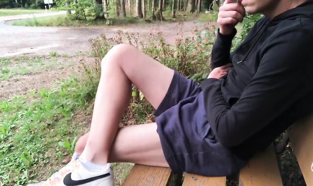 Almost got caught wanking off in public by a cyclist!