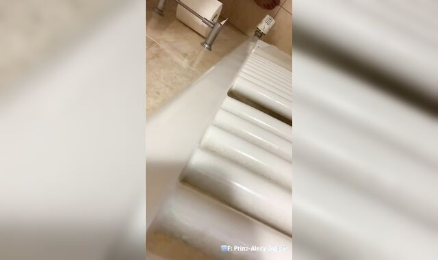 Youngster jacks off and frees a meaty stream