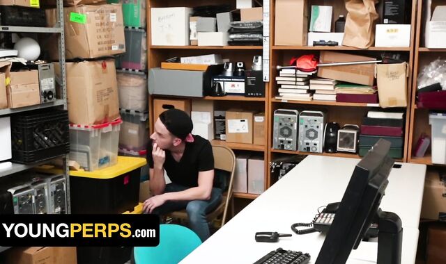 Officer Nick Fitt Takes Full Control Over Bony Boy's Booty Slot For Stealing A Pulverize Stick - Youthfull Perps