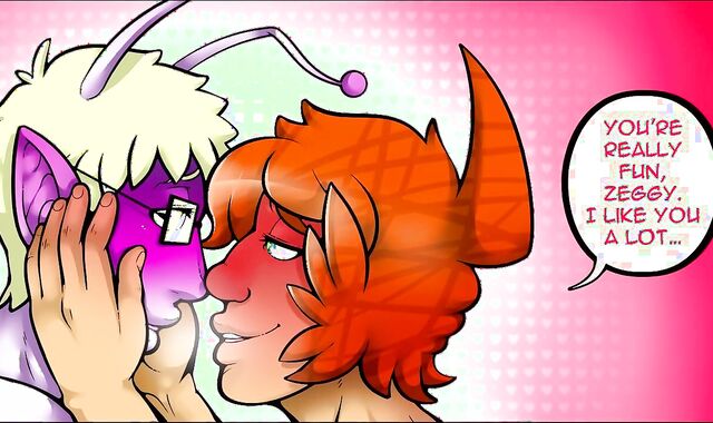 Alien twunk daydreams about his super hot greatest buddy (Comic) Zeggy's Side