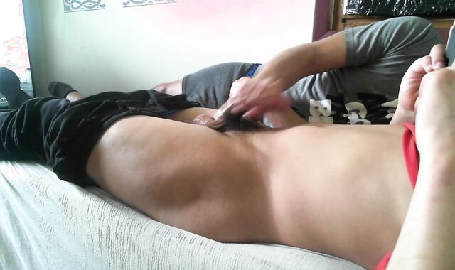 Straight Friend Nutsack All Over Himself