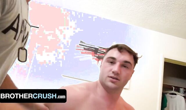 Dominative Army Stud Ryan Pitt Suck Off's His Trussed Up Step Bro Michael Boston - BrotherCrush