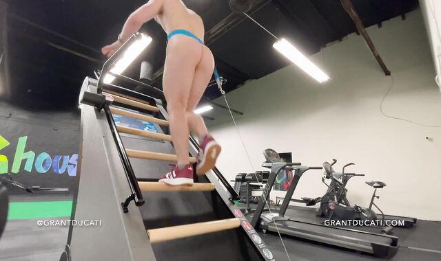 Bare Cardio Workout in a Public Gym