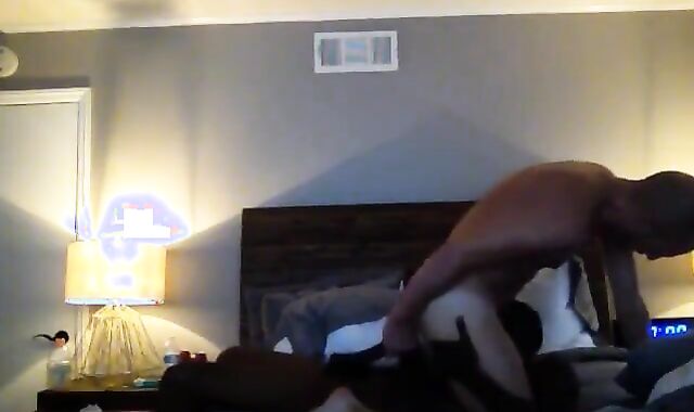 Milky fellow takes the BIG BLACK COCK