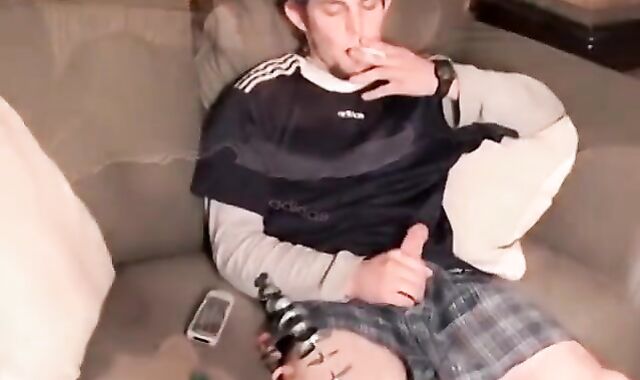 Naughty unexperienced Maxxx Fuck milks off monstrous dick and pees solo