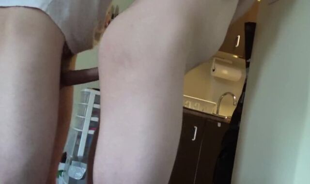 Plowing my beau before he makes dinner