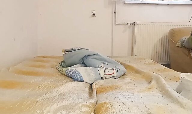 Sharp ass fucking screwing with cucumber and banana fingering, double orgasm.