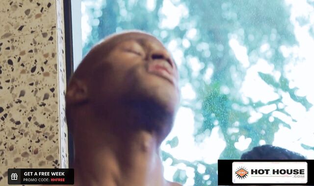 HotHouse - Tristan Hunter Shoves His Jock Beef Whistle Into A FRANTICALLY WARM Dark-Hued Donk