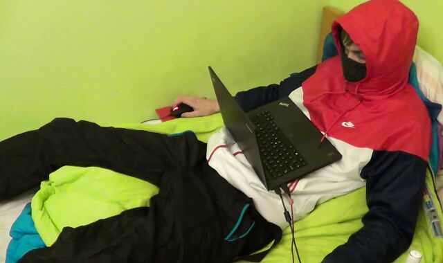 I jizm in my Nike jacket and Adidas hoodie