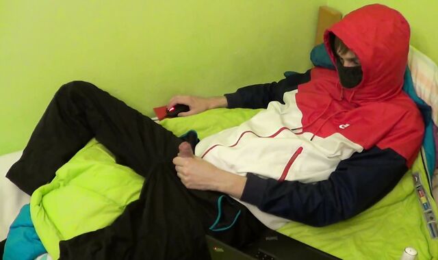 I jizm in my Nike jacket and Adidas hoodie