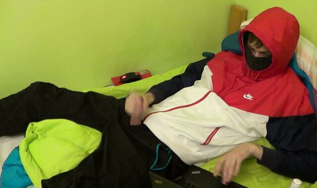 I jizm in my Nike jacket and Adidas hoodie