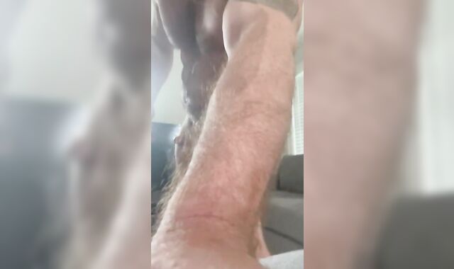 Unshaved Muscular Bodybuilder Huge Cock Blows A Load Yam-Sized Flow Onlyfansbeefbeast Supah-Scorching Bare Musclebear Draped Giant