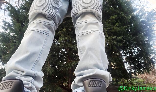 Outside smoking some Ganja Quick, Before Orgy Work.