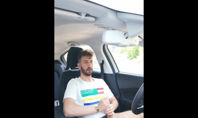 Milking off my ginormous dick in a public truck park