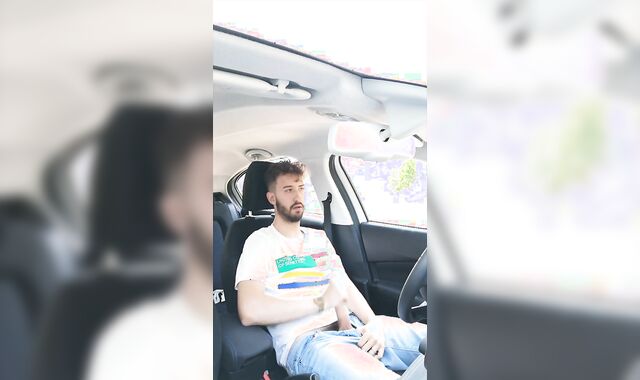 Milking off my ginormous dick in a public truck park