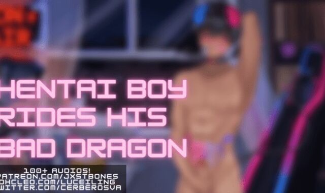 Jerking off while I ride a Bad Dragon // Messy Talk Chaturbate VTuber NNN // Animation