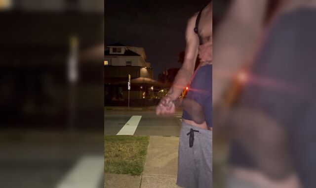 2AM Public B8! Walking Home From The Bar