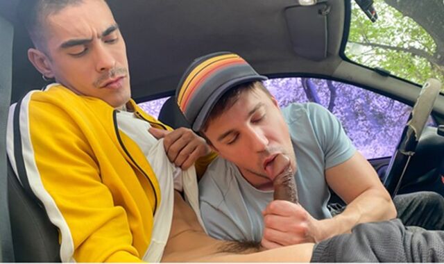 Fag-For-Pay Stud Isra Hell Agrees To Pulverize Latino Driver Jonas Matt And Take His Manhood After - SayUncle