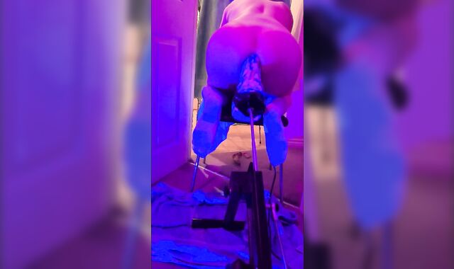 XL bad dragon horse pulverize stick gapes pup fuckslut on penetrate machine