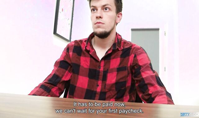 BigStr- After The Conversation, His Future Boss Wants To Watch How Ultra-Adorable His Figure Is & How Fat Is His Wood