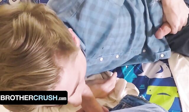 Insatiable Twink Britain Wesbury Needs Step Bro's Humungous Boner To End His Raw Fantasies - BrotherCrush