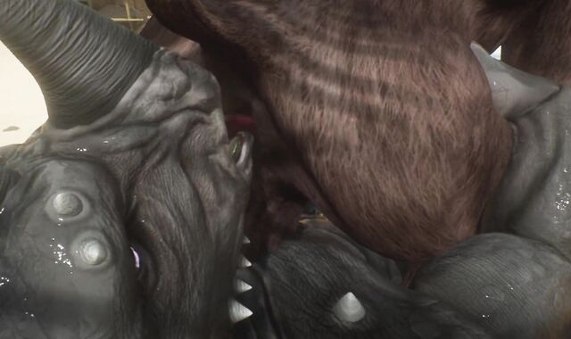 Minotaur Cums A PLENTY OF From Being Ripped Up by Rhino (Gulhragg) | Insatiable Life Fur Covered