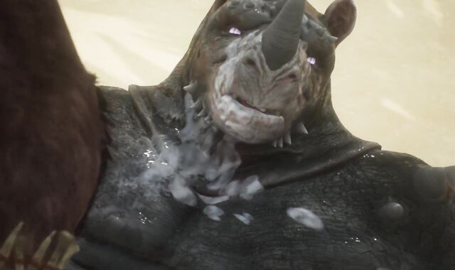 Minotaur Cums A PLENTY OF From Being Ripped Up by Rhino (Gulhragg) | Insatiable Life Fur Covered