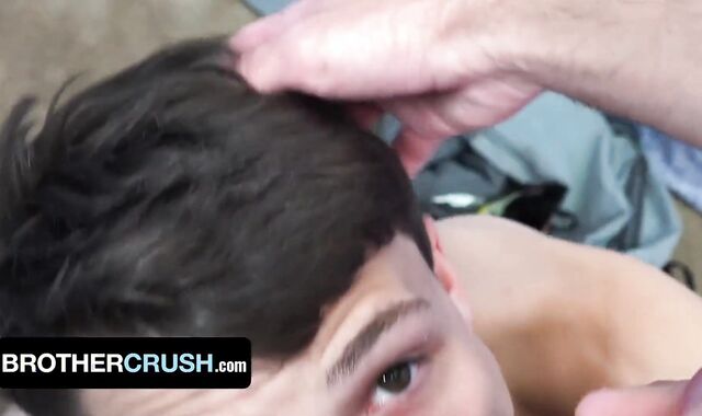 Innocent Man Austin Xanders Takes His Meaty Step Bros Massive Pulsing Jizz-Pump And Torrid Jizm - BrotherCrush