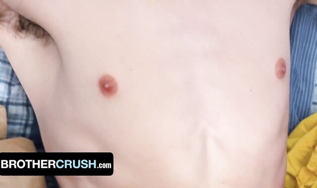 Innocent Man Austin Xanders Takes His Meaty Step Bros Massive Pulsing Jizz-Pump And Torrid Jizm - BrotherCrush