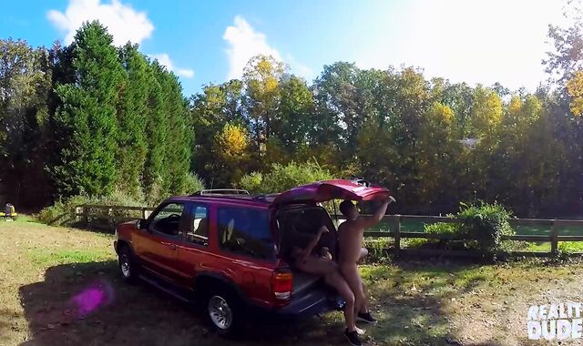 Reality Fellows - Gavin Taylor Comes Out Of The Camper Homo-For-Pay On Aspen's Spear In The Driver Seat