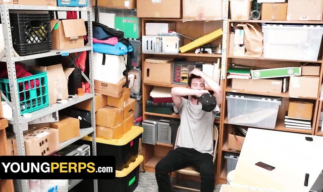 Dark-Hued Officer Mike Maverick Glazes Thief Jesse Prather's Ball Sack Plums With Sticky Spunk Shot - Young Perps