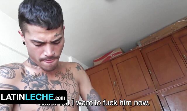 two Fit Latino Boys Kendro & Ivan Take Turns Deep Inhaling And Riding Producer's Guy Meat - Brazilian Leche