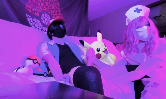 Pokemon Femboy Penetrate: Ash Ketchum x Nurse Joy