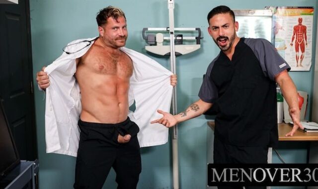 MenOver30 - Wool Facialed Beef Hairy Men Poke Each Other Rock-Stiff After Gym