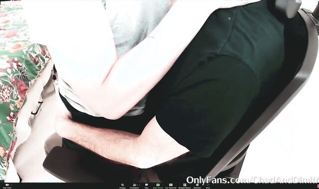 left behind to end Zoom call before my mate smashed me rock-hard, raunchy and raw