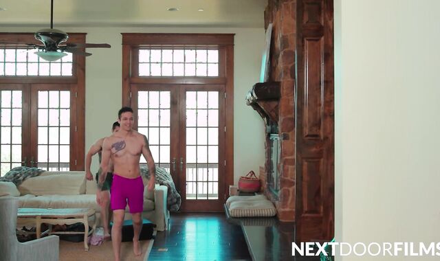 Curious Gay-For-Pay Jock Boned Out By College Grizzly Best Friend - Scott Finn, Jayden Marcos - NextDoorFilms