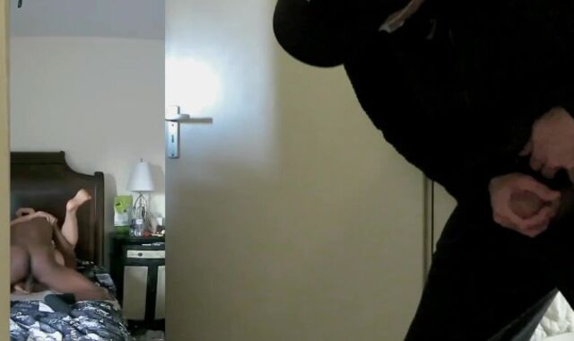 step-bro in law caught on secretly observing how hotwife bicurious spouse gets pounded by GIGANTIC EBONY FUCK-STICK grindr meeting w