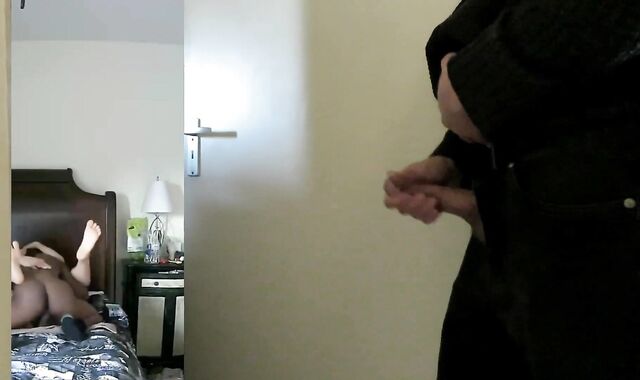 step-bro in law caught on secretly observing how hotwife bicurious spouse gets pounded by GIGANTIC EBONY FUCK-STICK grindr meeting w