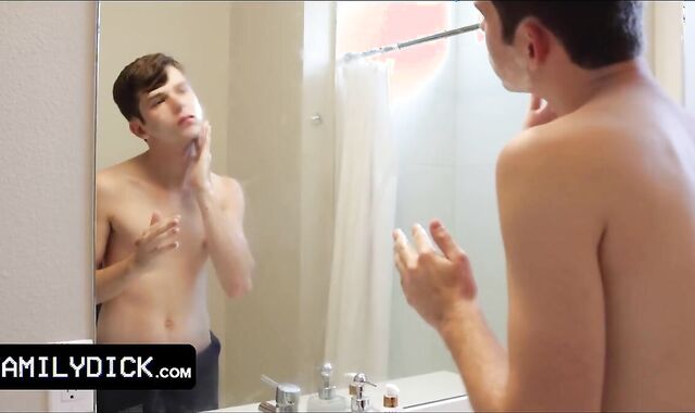 Family Meatpipe - Ultra-Uber-Cute Nubile Dude Gets Visited By His Step Parent's Ghost And Gets Off The Hook Handle