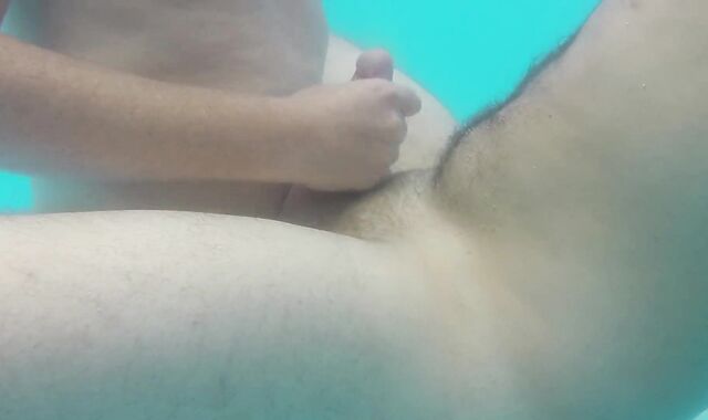 homosexual neighbor screws my straight bum underwater jizm explosion