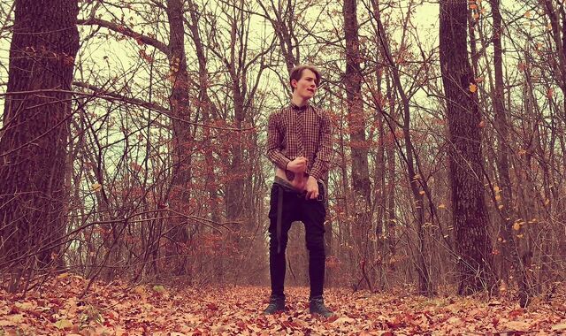 Mischievous Boy WANKING HIS Giant MANHOOD (23cm) IN FOREST / OUTDOOR /Hide /Hot /Cute