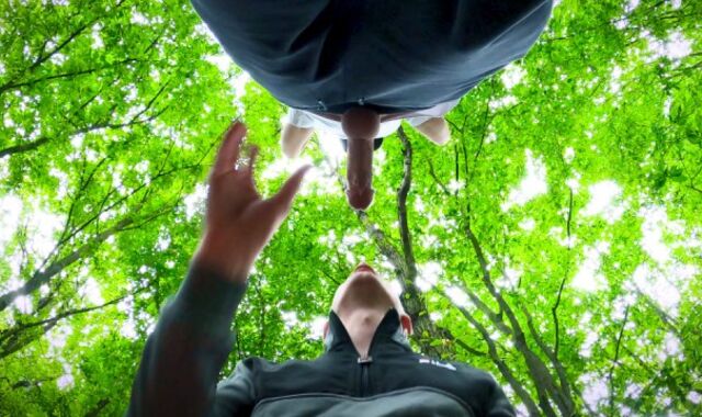 Insane & Very Supah-Splendid Verbal British Twinks Find Secluded Spot In Public Woods To Ravage Rubber-Free-For-All (POINT OF LOOK)