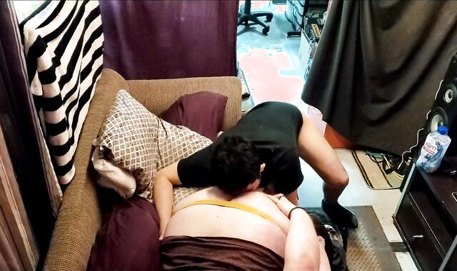 Chub Facefucked and Bred on the Couch