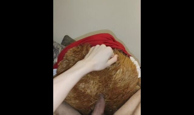 Very naughty man drills his unshaved stud otter up his unshaved caboose while groaning