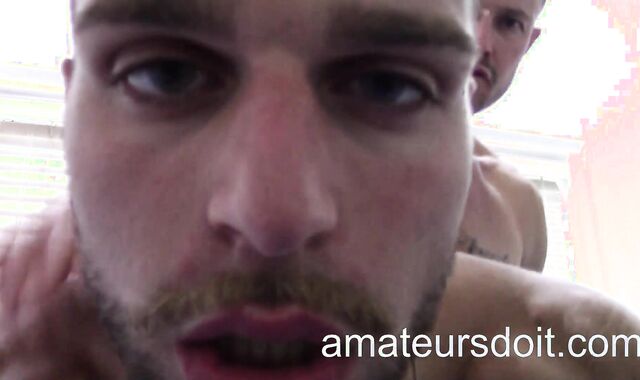 Aussie Tall Daddy Moist Tears Up His Torn Gym Sport Trainer And Makes Him Squeal