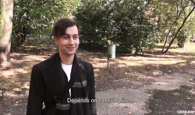 Czech Hunter 565 - Boy Offers A Stream Of Money To Chocolate-Colored Haired Twink To Get Him To Deep-Gullet His Big Cum-Pump &